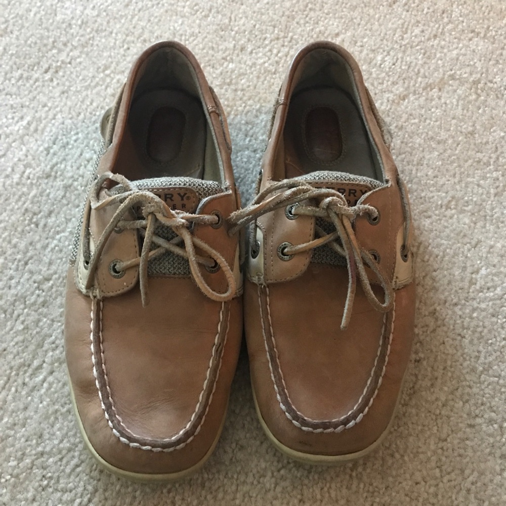 Sperry Women’s Songfish Boat Shoe in Linen Oat